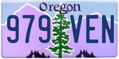 OR license plate 979VEN
