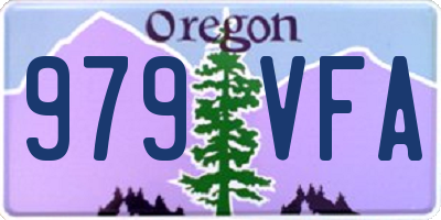 OR license plate 979VFA