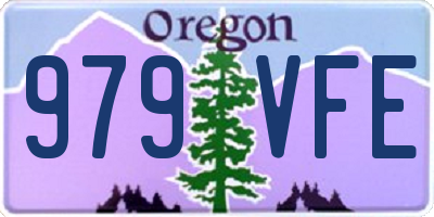 OR license plate 979VFE