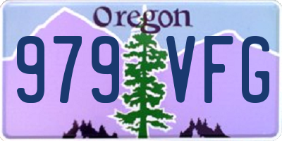OR license plate 979VFG