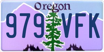 OR license plate 979VFK
