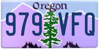 OR license plate 979VFQ