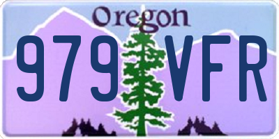 OR license plate 979VFR