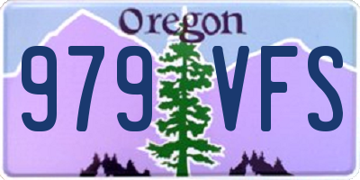 OR license plate 979VFS