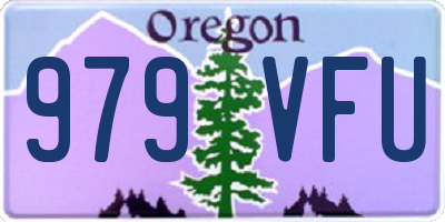 OR license plate 979VFU