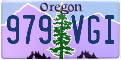 OR license plate 979VGI
