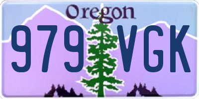 OR license plate 979VGK
