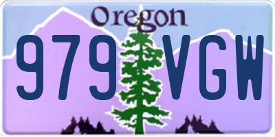 OR license plate 979VGW