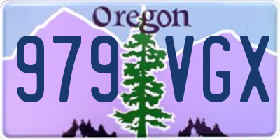 OR license plate 979VGX