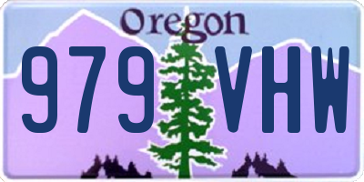OR license plate 979VHW