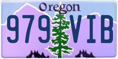 OR license plate 979VIB