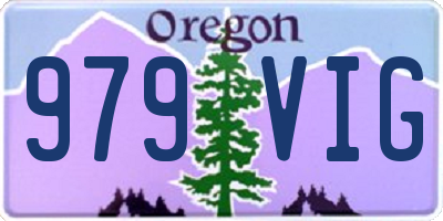 OR license plate 979VIG