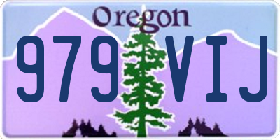 OR license plate 979VIJ