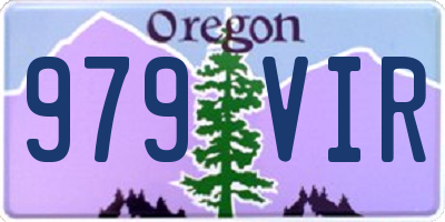 OR license plate 979VIR