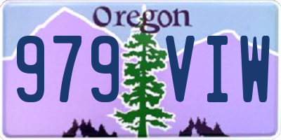 OR license plate 979VIW