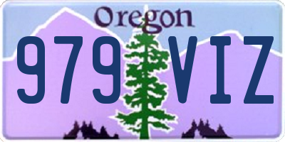 OR license plate 979VIZ