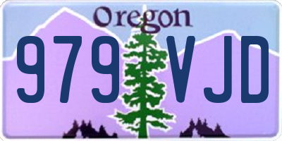 OR license plate 979VJD