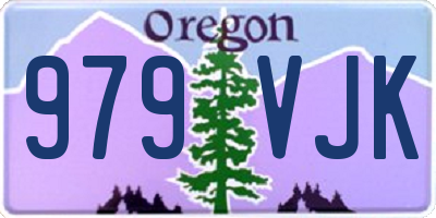 OR license plate 979VJK