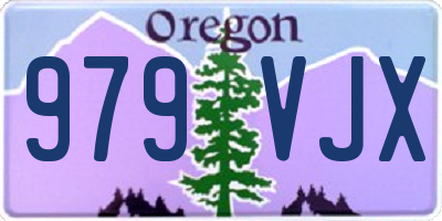 OR license plate 979VJX