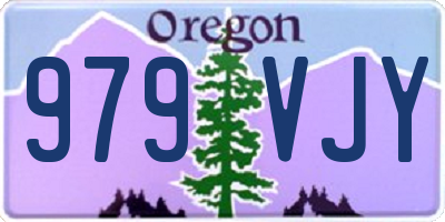 OR license plate 979VJY