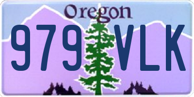 OR license plate 979VLK