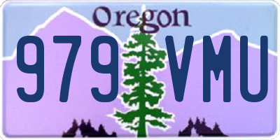 OR license plate 979VMU