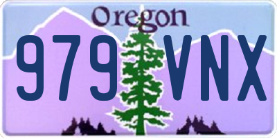 OR license plate 979VNX
