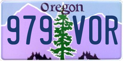 OR license plate 979VOR