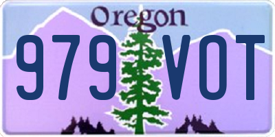 OR license plate 979VOT