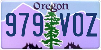 OR license plate 979VOZ