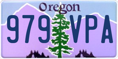 OR license plate 979VPA