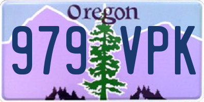 OR license plate 979VPK