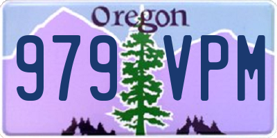 OR license plate 979VPM