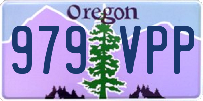OR license plate 979VPP