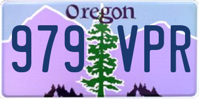 OR license plate 979VPR