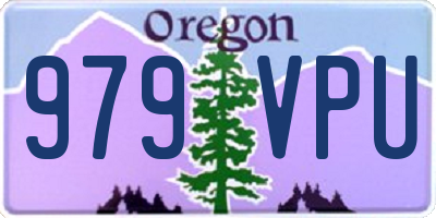 OR license plate 979VPU