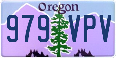 OR license plate 979VPV