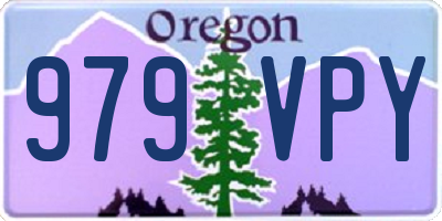 OR license plate 979VPY