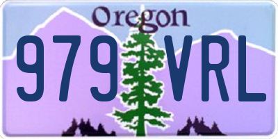 OR license plate 979VRL