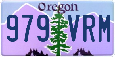 OR license plate 979VRM