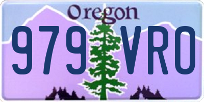 OR license plate 979VRO
