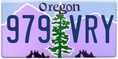 OR license plate 979VRY