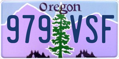 OR license plate 979VSF