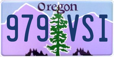 OR license plate 979VSI