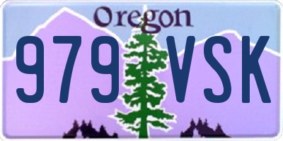 OR license plate 979VSK