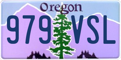 OR license plate 979VSL