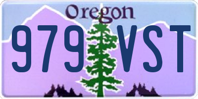 OR license plate 979VST