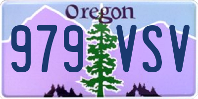 OR license plate 979VSV