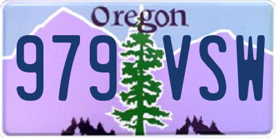 OR license plate 979VSW