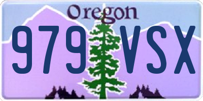 OR license plate 979VSX